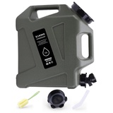 RUYI 12L Wasserkanister mit Hahn und Schraubdeckel, Camping Wasserkanister BPA-frei Trinkwasserkanister, Tragbarer Wassertank mit Griff für Wohnwagen Picknick Wandern