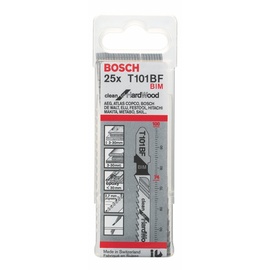 Bosch Professional BIM Stichsägeblatt T 101 BF Clean for Hard Wood 25er-Pack (2608634988)