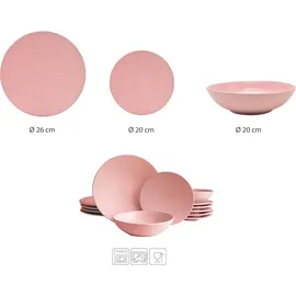 Echtwerk Vintage Tafelservice Blanka 18-tlg. rosa