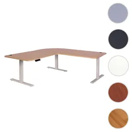 MCW Eckschreibtisch D40 hellbraun / Weiß