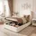 stilvora Polsterbett 90 x 200 cm Beige