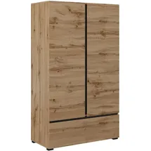 otto home Wäscheschrank Cross, moderner griffloser Kleiderschrank Mehrzweckschrank, Drehtürenschrank mit 1 Schublade, 3 Farben verfügbar beige