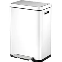 Eko X-Cube Tretmülleimer rechteckig weiss 45 L mit extra