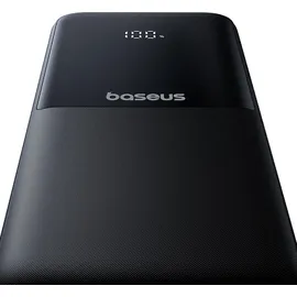 Baseus Powerbank 10000mAh 22.5W Mit Display, Usb-c-kabel, Iphone Lightning-anschluss – Schwarz