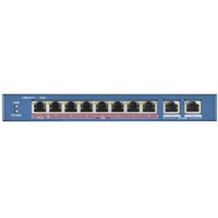 HIKVISION DS-3E0310HP-E (10 Ports), Netzwerk Switch, Blau