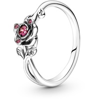 PANDORA Disney Schöne und das Biest Rose Ring in Sterling-Silber mit Zirkonia, Gr. 54, 190017C01-54