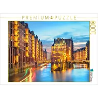 Calvendo Puzzle Speicherstadt in Hamburg 1000 Teile Lege-Größe 64x48cm Foto-Puzzle für glückliche Stunden