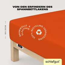 schlafgut Easy Jersey 140 x 200 - 160 x 220 cm red mid