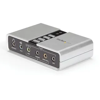 StarTech.com USB 2.0 Soundbox 7.1 Adapter - externe USB Soundkarte mit SPDIF Didital Audio - External Soundcard mit 8x 3,5mm Buchse (ICUSBAUDIO7D)