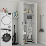 Dmora Forcola 78 x 190 x 35 cm 2-türig weiß / weiß