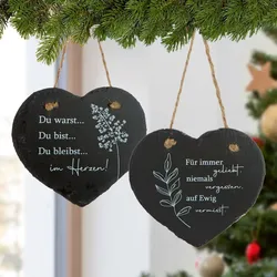 Deko Hänger Herz - Nie Vergessen