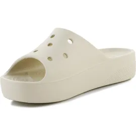 Crocs Classic Platform Slide - Bone, 39-40