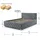 Juskys Nizza 120 x 200 cm dunkelgrau