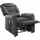sit&more TV-Sessel Morten Kunstleder 76 x 115 x 78 cm Grau mit Motor und Aufstehhilfe