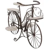 Atmosphera - Pflanzenständer Fahrrad - Metall und Holz - schwarz - H59 cm Créateur D'Intérieur