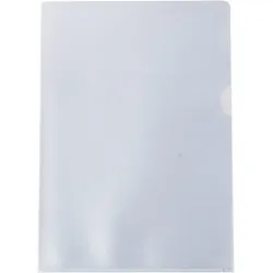 Aktenhüllen A4, genarbt, transparent, Sichtmappe 140 my, PP-Folie, 1 Packung = 50 Hüllen