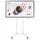 Samsung Flip Pro WM55B 55" inkl. Neomounts FL55-875WH1 motorisierter Rollwagen + Tray CY-TF65BBC