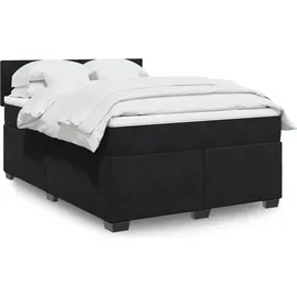 vidaXL Boxspringbett 140 x 200 cm Schwarz