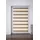 K-HOME Doppelrollo Madrid 60 x 200 cm Farbverlauf Beige/Weiß