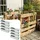 ideoon garden Premium Pflanzkasten 39 x 14 x 9 cm Silber