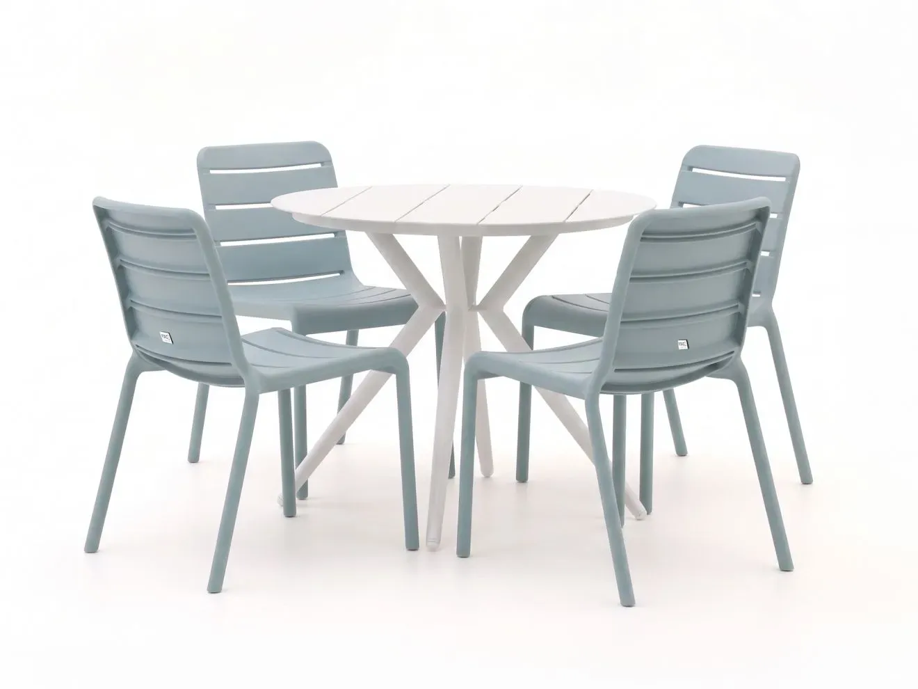 Forza Narni/Sora ø 90 cm Gartenmöbel-Set 5-teilig stapelbar