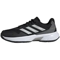 adidas Courtjam Control 3 Core Black/Silver Metallic/Grey four