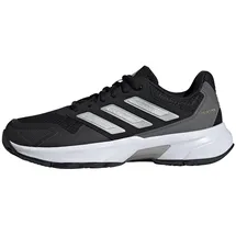 adidas Courtjam Control 3 Core Black/Silver Metallic/Grey four