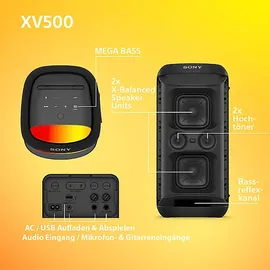 Sony SRS-XV500 Partybox Schwarz