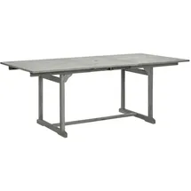 vidaXL Garten-Esstisch (150-200)x100x75 cm Massivholz Akazie