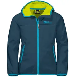Jack Wolfskin Softshelljacke Fourwinds (wind-& wasserabweisend) darkblau Kinder