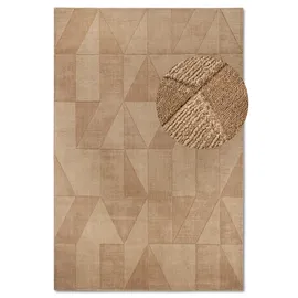 Villeroy & Boch Ursule beige, B:80cm H:10mm L:150cm, Wolle, Teppiche, Läufer, handgewebt, Wolle, Natur, Wohnzimmer, Geometrie, Boho