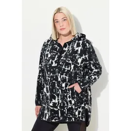 Ulla Popken Sweatshirt Teddyfleece Schwarz 50