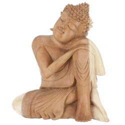 Guru-Shop Buddhafigur Sitzender Buddha Statue, Holzbuddha,.. braun