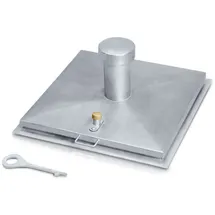 ZARGES Brunnenabdeckung, eckig, V2A Schachtmaß 1200 x 1200 mm