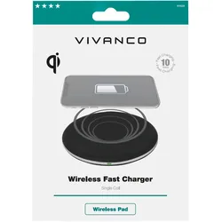 Vivanco Wireless Fast Charger, induktives QI Ladepad, 10W