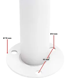 Wiltec Briefkastenanlage 2 x 3 Fächer weiß