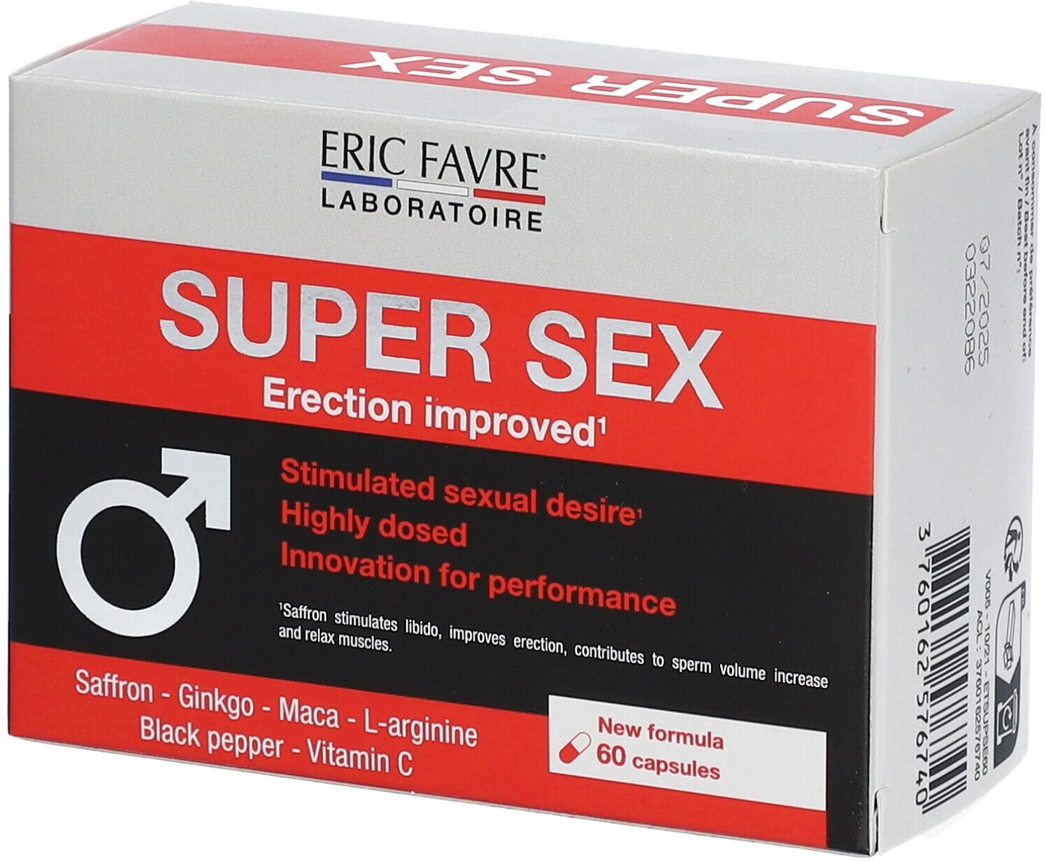 ERIC FAVRE Super sex - Augmente le désir sexuel 60 pc(s) capsule(s)