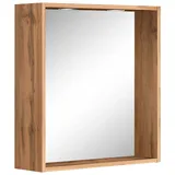 WELLTIME Badspiegel »Davos«, braun, (eichefarben), B:60cm H:64cm T:18cm, Spanplatte, Spiegel, Badspiegel, LED