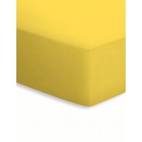 Mako-Jersey 90 x 190 - 100 x 200 cm gelb