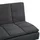 Beliani Schlafsofa 3-Sitzer RONNE Stoff Schwarz,