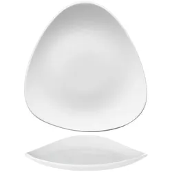 Churchill Super Vitrified Vellum Dreiecksteller, 26,5 cm, 12 Stück, Weiß