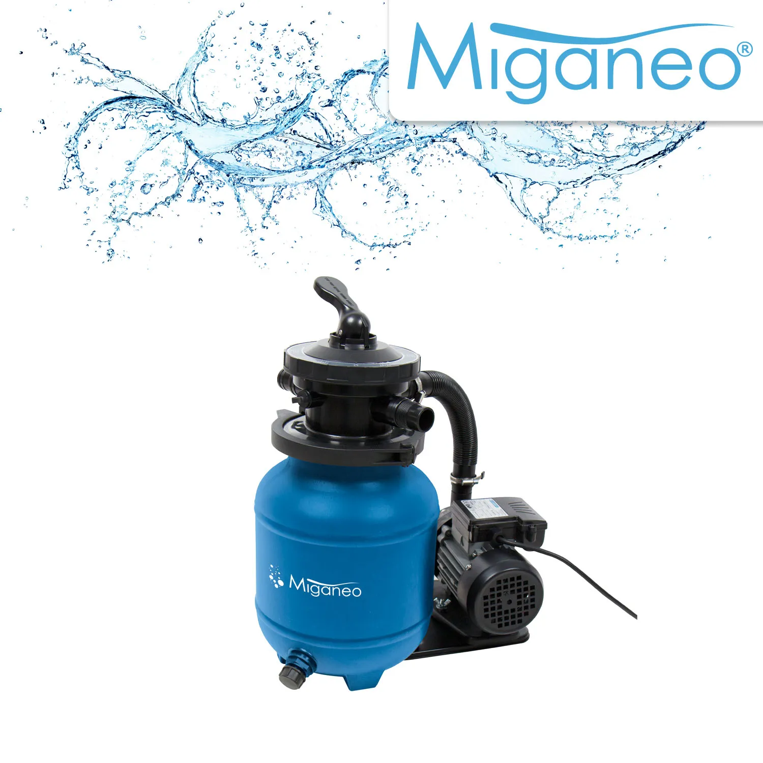 Miganeo Sandfilteranlage Dynamic 6500 Speed Clean 4,5 m3 blau