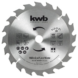 kwb Kreissägeblatt kwb 584359 Kreissägeblatt 160 x 16 mm 1 St.