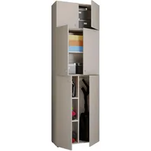 VCM Mehrzweckschrank Lona XXL ca.70x223x39cm Grau