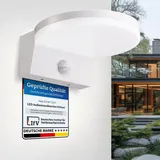 Maxkomfort GmbH Außenwandleuchte Kunststoff 15 W 1600 lm inkl. Bewegungsmelder weiß