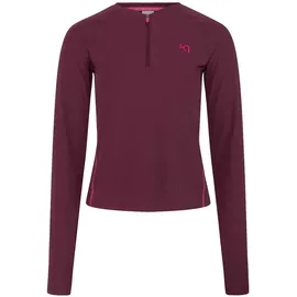 KARI TRAA Linnea Langarm-t-shirt - Wine - XL