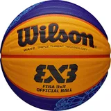 Wilson FIBA 3X3 Paris Retail 2024 Game Ball WZ1011502XB, Unisex, Basketball, Yellow/Blue/Black, 6