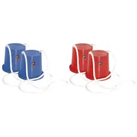 Hudora 2 Paar (Rot + Blau)