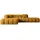 altdecor Ecksofa, Ottomane links, OLEA-L2 - 289x176x71 cm Senfgelb