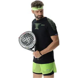 Uyn Padel Series Smash kurzarm Padel Tennisshirt Herren B995 black onix/lime S